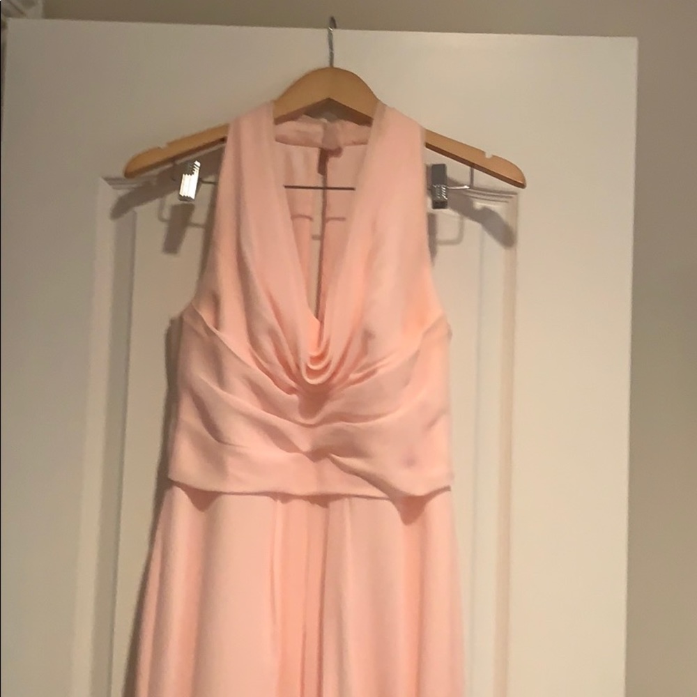 Bridesmaid or prom dress size 8 peach color